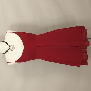 Designer Baby Doll Mini Dress Dark Red Burgundy Holiday r Party Sweet & Sexy USA